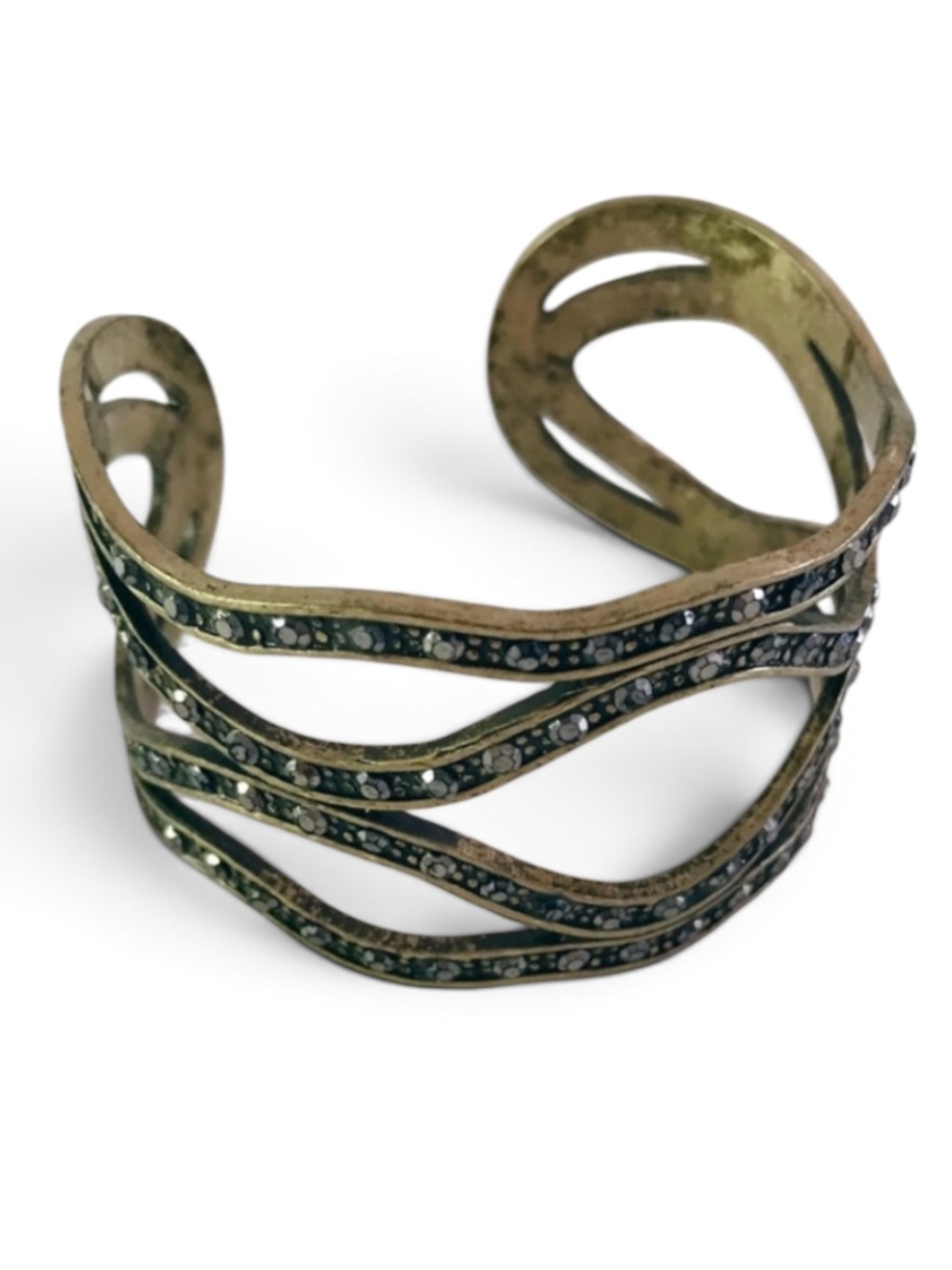 NWOT World Market Crystal Cuff Bracelet